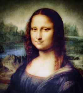 Mona Lisa with buck teeth